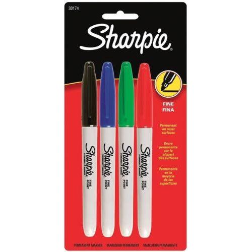 Sharpie Fine Point Permanent Marker Business Ass. 4 pack