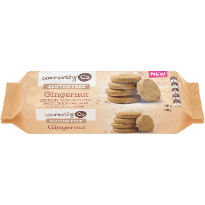 Community Co Ginger Nut  GF 180G