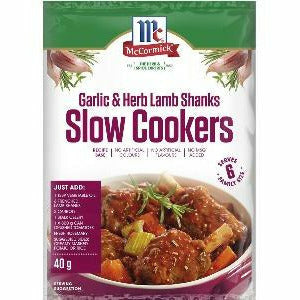 McCormick Slow Cooker Garlic Herb Lamb 40g