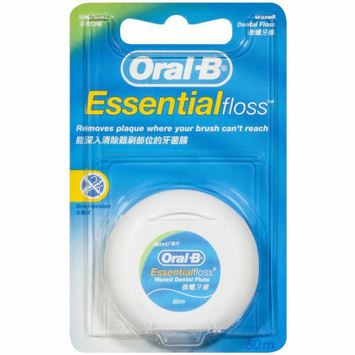 Oral B Waxed Mint Essential Floss 50m