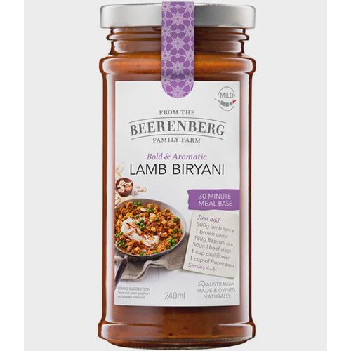 Beerenberg Lamb Biryani 30 Min Meal Base 240ml