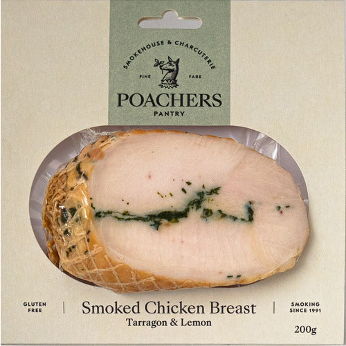 Poachers Pantry Smoked Chicken Breast - Tarragon & Lemon 200g