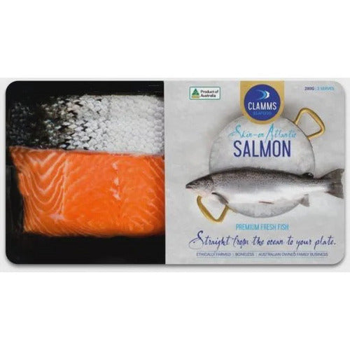 Clamms Salmon Portions 2pk 280g