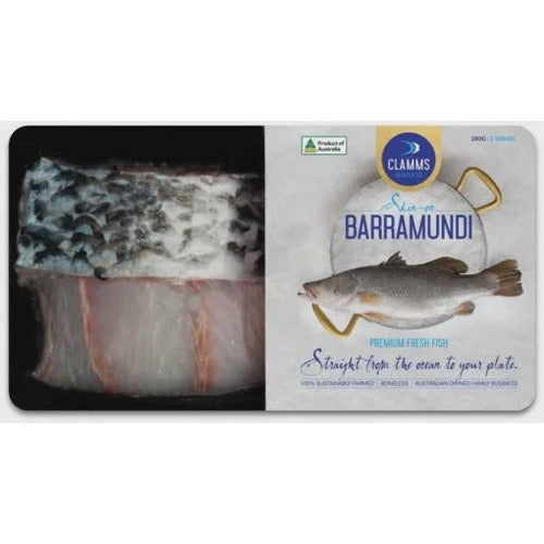 Clamms Barramundi Portions 2pk 280g