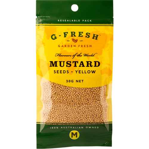 G Fresh Mustard Seeds Yellow 30g