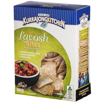 Kurrajong Kitchen Lavosh Bites Rosemary & Sea Salt 120gm