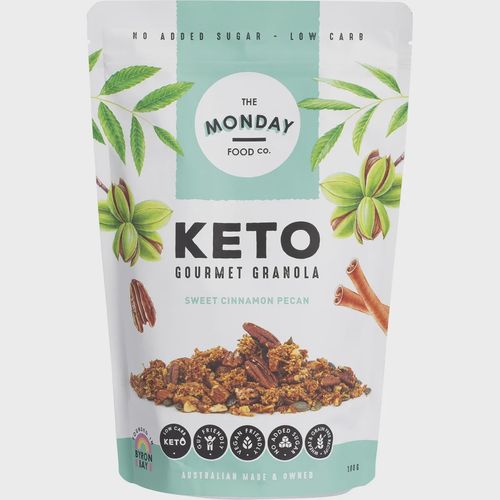 The Monday Food Co Keto Gourmet Granola Sweet Cinnamon Pecan 300g