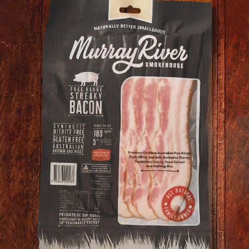 Murray River Smokehouse Streaky Bacon 180g