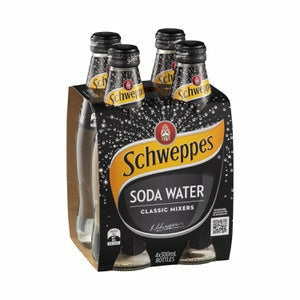 Schweppes Soda Water 300ml x 4Pk