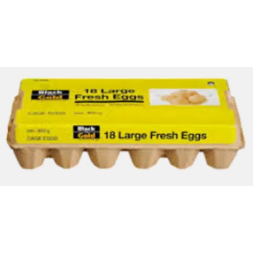 Black & Gold Cage Eggs 18pk 900g