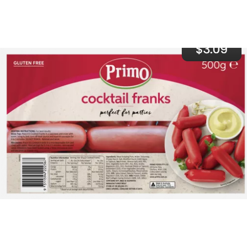 Primo Franks Cocktail 500g