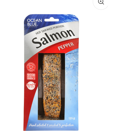 Ocean Blue Hot Smoked Salmon Pepper 125g