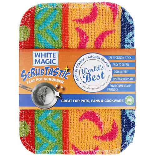 White Magic Scrubtastic Flat Pot Scrubber