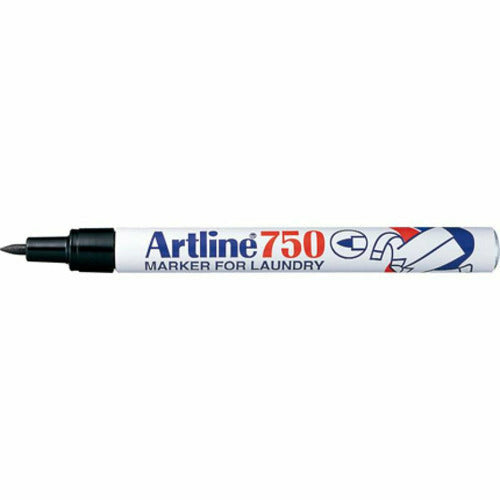 Artline Laundry Marker 75 Black 1 Ea