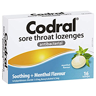 Codral Lozenges Menthol 16S