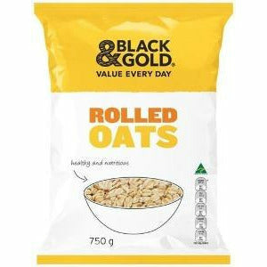 Black & Gold Rolled Oats 750G