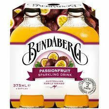 Bundaberg Passionfruit Sparkling Drink 4 x 375ml