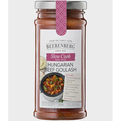 Beerenberg Hungarian Beef Goulash Slow Cook Meal Base 240ml