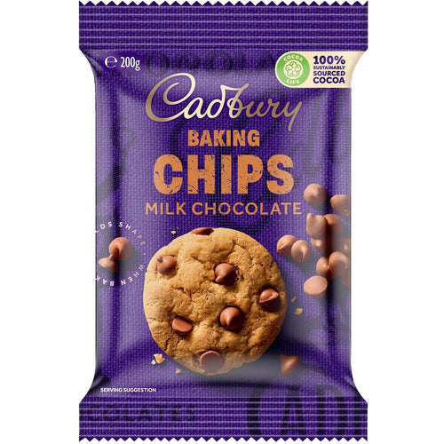 Cadbury Baking Chips Milk Chocolate 200g