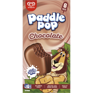 Streets Paddle Pop Chocolate 8pk