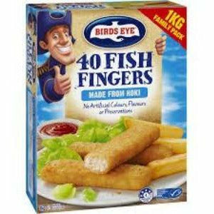 Birds Eye 40 Fish Fingers 1Kg Family Pack