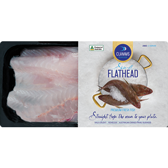 Clamms Flathead Fillets 280g