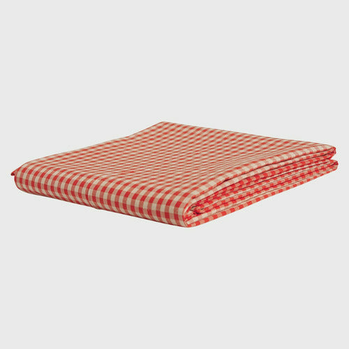 Sage and Clare Hanna Woven Fitted Cot Sheet Strawberry