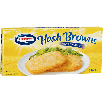 Birds Eye Hash Browns 375G