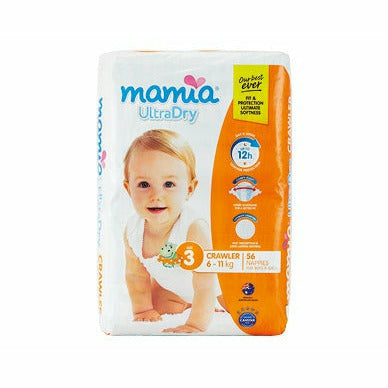 Mamia Crawler 6-11kg Nappies 56 Pack