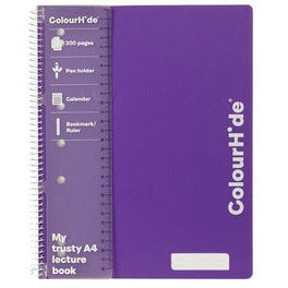 Marbig Colour Hide Lecture Pad A4 200 page