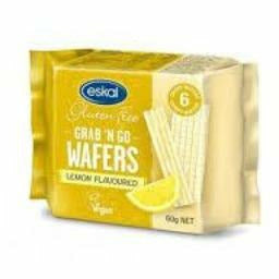 Eskal Grab n Go Lemon Wafers 6 Pack 60 g