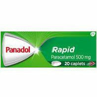 Panadol Rapid Paracetomol Caplets 20 pk