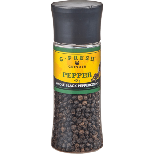 G Fresh Whole Black Peppercorns Grinder 40g