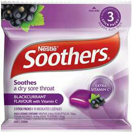 Allens Soothers Blackcurrant Medicated Lozenges 3 x 43gm