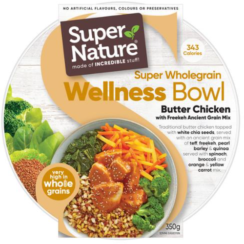 Super Nature Wellness Bowl Butter Chicken & Vegetables 350g