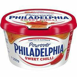 Philadelphia Cream Cheese Sweet Chilli Pourovers 250g