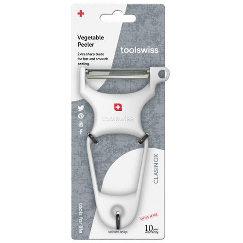 Toolswiss Clasinox White Vegetable Peeler