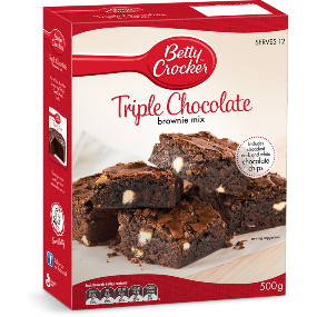 Betty Crocker Triple Chocolate Brownie Mix 500G