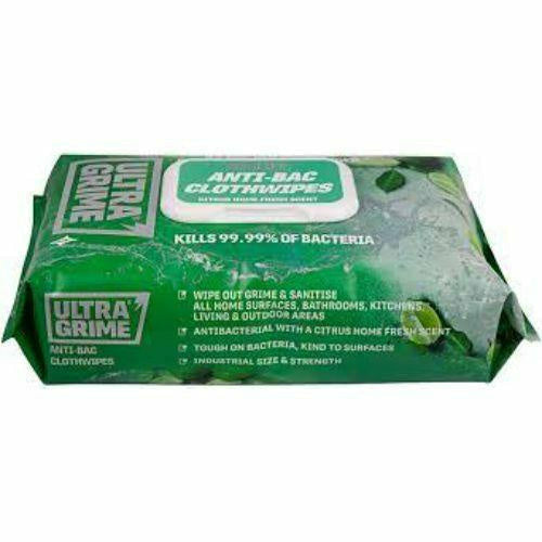 UltraGrime Life Anti-Bac XXL+ Wipes 80pk