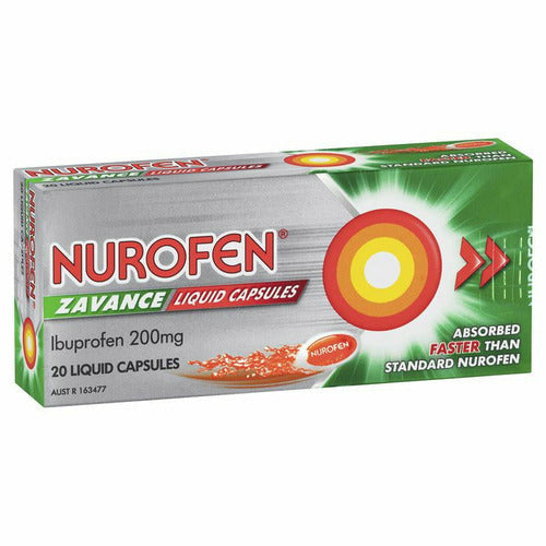 Nurofen Zavance Liquid Capsules 20 pkt